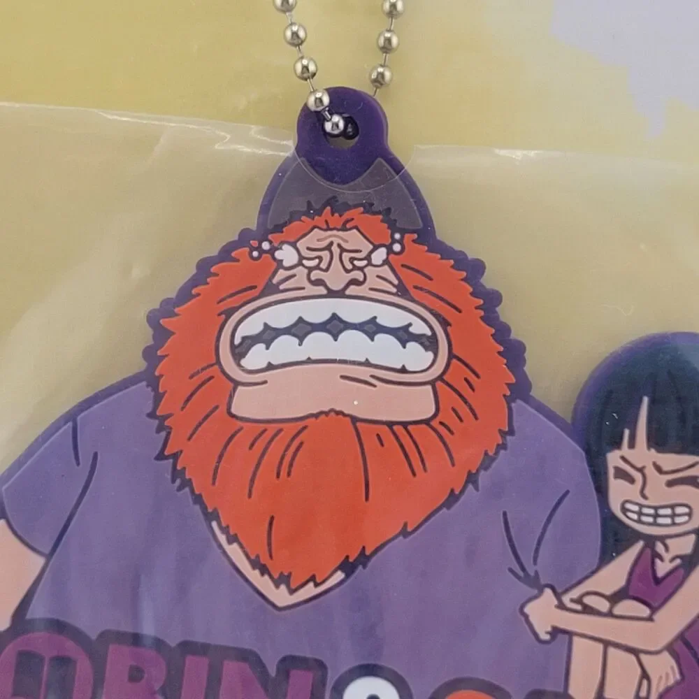 Nico Robin & Jaguar D. Saul - Bandai Spirits One Piece Purple Rubber Keychain